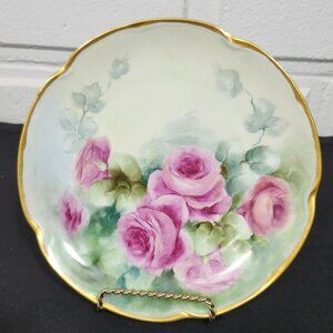 Vintage Hand Painted J C Louise Bavaria Decorative Plate
